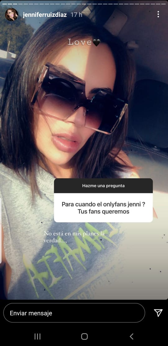 Jennifer Ruiz Diaz, se negó rotundamente a un perfil de "Only Fans